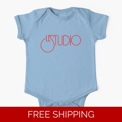 Le Studio Baby One-Piece Red Logo